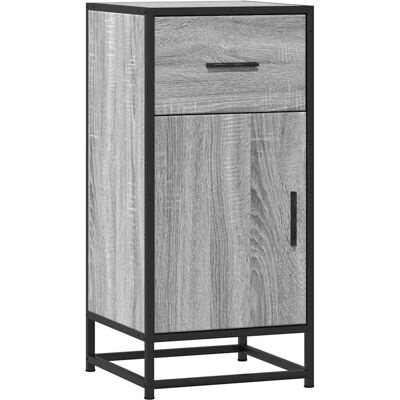 vidaXL Grijze Sonoma Sideboard - Hout en Metaal vidaXL Grijze Sonoma Sideboard - Hout en Metaal
