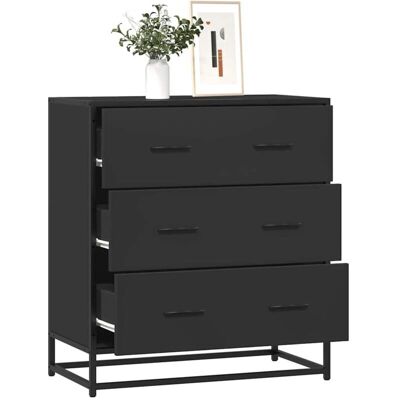 vidaXL Schwarzes 68x35x76 Sideboard - Sideboard vidaXL Schwarzes 68x35x76 Sideboard - Sideboard