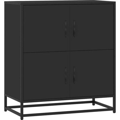 vidaXL Schwarzes Sideboard 68x35x76 cm Holzwerkstoff - Sideboard vidaXL Schwarzes Sideboard 68x35x76 cm Holzwerkstoff - Sideboard