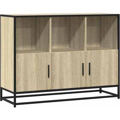 vidaXL Skab Røg Egetræ 100x35x76 cm - vidaXL vidaXL Skab Røg Egetræ 100x35x76 cm - vidaXL