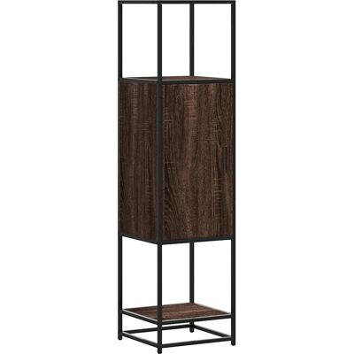 vidaXL Buffet Haut en Chêne Marron - Meuble de Rangement Durable - Publicité vidaXL Buffet Haut en Chêne Marron - Meuble de Rangement Durable - Publicité