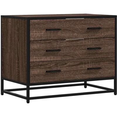 vidaXL Braun Eichen-Optik Schubladenschrank - 70x41x56 cm - Aufbewahrung vidaXL Braun Eichen-Optik Schubladenschrank - 70x41x56 cm - Aufbewahrung
