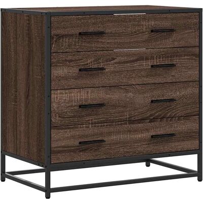 vidaXL Brunt eg 70x41x70cm Skuffeskab - Opbevaringsmøbel vidaXL Brunt eg 70x41x70cm Skuffeskab - Opbevaringsmøbel