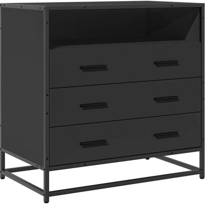 vidaXL Schubladenschrank - Schwarz - 70x41x70 cm - Schubladenschrank vidaXL Schubladenschrank - Schwarz - 70x41x70 cm - Schubladenschrank