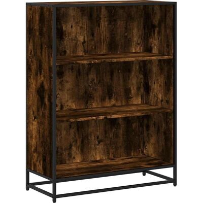 vidaXL Bücherregal Räuchereiche 80,5x35x76 cm Holzwerkstoff - Book Cabinet vidaXL Bücherregal Räuchereiche 80,5x35x76 cm Holzwerkstoff - Book Cabinet