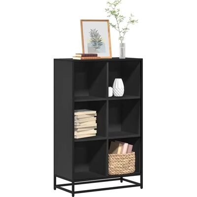 vidaXL Bücherregal Schwarz 65,5x33x107,5 cm Spanplatte - Bücherregal vidaXL Bücherregal Schwarz 65,5x33x107,5 cm Spanplatte - Bücherregal