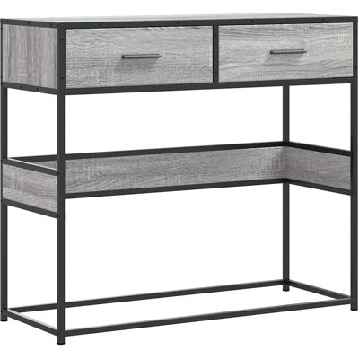 vidaXL 849177 Graue Sonoma Konsole - Beistelltisch / Couchtisch vidaXL 849177 Graue Sonoma Konsole - Beistelltisch / Couchtisch