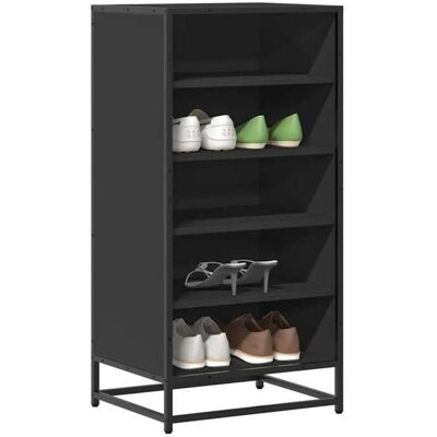 vidaXL Schuhregal Braun Eichen-Optik 48X38X97,5 Cm Holzwerkstoff - Schuhaufbewahrung vidaXL Schuhregal Braun Eichen-Optik 48X38X97,5 Cm Holzwerkstoff - Schuhaufbewahrung