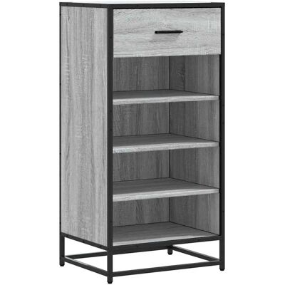 vidaXL Grey Sonoma Shoe Rack - Shoe Storage - 48x38x97.5 cm vidaXL Grey Sonoma Shoe Rack - Shoe Storage - 48x38x97.5 cm