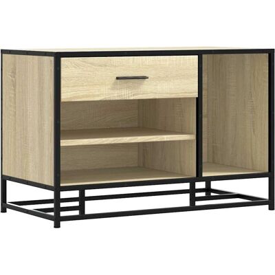 Banco zapatero madera de ingeniería roble Sonoma - 80x40x53,5 cm - Vidaxl Banco zapatero madera de ingeniería roble Sonoma - 80x40x53,5 cm - Vidaxl