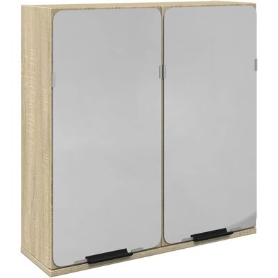 vidaXL Sonoma Eiche Bad-Spiegelschrank - Badezimmer Aufbewahrung vidaXL Sonoma Eiche Bad-Spiegelschrank - Badezimmer Aufbewahrung