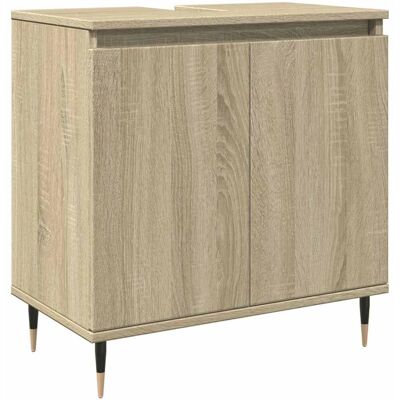 vidaXL Badeværelsesskab Sonoma Eg 58x33x60 cm Ingeeniørtræ - Badeværelsesskab vidaXL Badeværelsesskab Sonoma Eg 58x33x60 cm Ingeeniørtræ - Badeværelsesskab