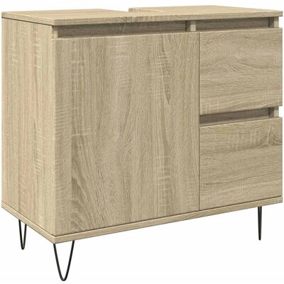 vidaXL Badeværelsesskab Sonoma eg 65x33x60 cm Konstruktionstræ - Badeværelsesmøbel sæt vidaXL Badeværelsesskab Sonoma eg 65x33x60 cm Konstruktionstræ - Badeværelsesmøbel sæt