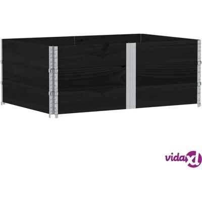 vidaXL Gartenpflanzkübel Outdoor Blumentopf Pflanzkübel Schwarz Massivholz Kiefer - Gartendekor vidaXL Gartenpflanzkübel Outdoor Blumentopf Pflanzkübel Schwarz Massivholz Kiefer - Gartendekor