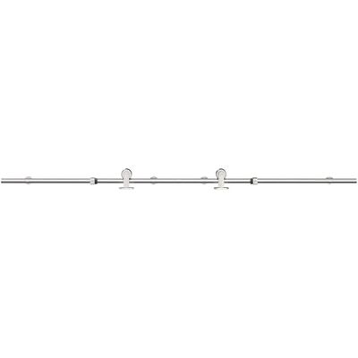 vidaXL Rustfrit stål skydedørsæt - 183 cm vidaXL Rustfrit stål skydedørsæt - 183 cm
