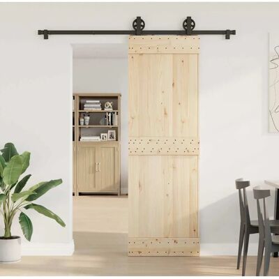 vidaXL 183 cm Stahl Schwarz Schiebetürbeschlag Set - Schiebetür vidaXL 183 cm Stahl Schwarz Schiebetürbeschlag Set - Schiebetür