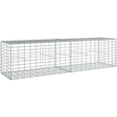 vidaXL Gegalvaniseerde ijzeren gabionenmand 200x50x50 cm vidaXL Gegalvaniseerde ijzeren gabionenmand 200x50x50 cm