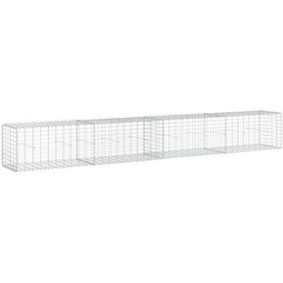 vidaXL Verzinkt ijzeren gabionenmand 400x50x50 cm - Type Gabion vidaXL Verzinkt ijzeren gabionenmand 400x50x50 cm - Type Gabion