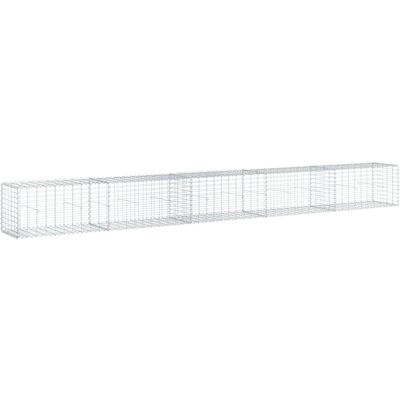 vidaXL Gegalvaniseerd ijzeren gabionenmand 500x50x50 cm - Verhoogde tuinbed vidaXL Gegalvaniseerd ijzeren gabionenmand 500x50x50 cm - Verhoogde tuinbed