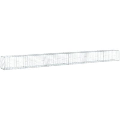 vidaXL Galvaniseerijzeren Gabion Mand 600x50x50 cm - Verhoogde Gabionbak vidaXL Galvaniseerijzeren Gabion Mand 600x50x50 cm - Verhoogde Gabionbak