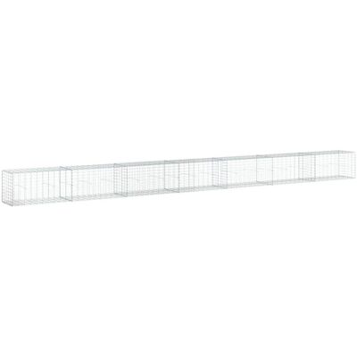 vidaXL Verzinktes Eisen Gabionenkorb 700x50x50 cm vidaXL Verzinktes Eisen Gabionenkorb 700x50x50 cm