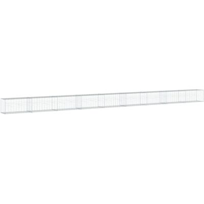 vidaXL Gegalvaniseerd ijzeren gabionenmand 900x50x50 cm - Verhoogd bed vidaXL Gegalvaniseerd ijzeren gabionenmand 900x50x50 cm - Verhoogd bed