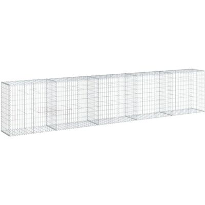 vidaXL 252306 - Gegalvaniseerd ijzeren gabionenmand met cover 500x50x100 cm vidaXL 252306 - Gegalvaniseerd ijzeren gabionenmand met cover 500x50x100 cm