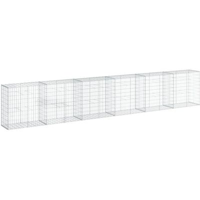vidaXL Gegalvaniseerd ijzeren gabionmand 600x50x100 cm vidaXL Gegalvaniseerd ijzeren gabionmand 600x50x100 cm