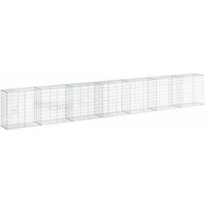 vidaXL Gegalvaniseerd ijzeren gabionmand 700x50x100 cm - Verhoogd bed vidaXL Gegalvaniseerd ijzeren gabionmand 700x50x100 cm - Verhoogd bed