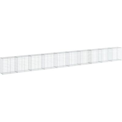 vidaXL Gegalvaniseerd ijzeren gabionmand 1000x50x100 cm - Verhoogd bed vidaXL Gegalvaniseerd ijzeren gabionmand 1000x50x100 cm - Verhoogd bed