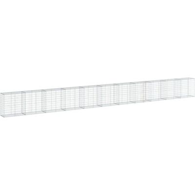 vidaXL 1100x50x100cm Verzinktes Eisen Gabionenkorb - Gabion Typ vidaXL 1100x50x100cm Verzinktes Eisen Gabionenkorb - Gabion Typ