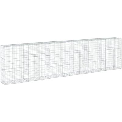 vidaXL Gegalvaniseerd ijzeren gabionenmand 600x50x150cm vidaXL Gegalvaniseerd ijzeren gabionenmand 600x50x150cm
