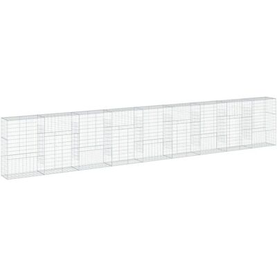 vidaXL Gaalvaniseerde ijzeren gabionenmand 900x50x150cm vidaXL Gaalvaniseerde ijzeren gabionenmand 900x50x150cm