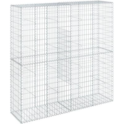 vidaXL Gegalvaniseerd ijzeren gabionenmand 200x50x200 cm vidaXL Gegalvaniseerd ijzeren gabionenmand 200x50x200 cm