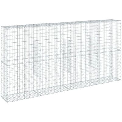 vidaXL Gegalvaniseerd ijzeren gabionenmand 400x50x200 cm vidaXL Gegalvaniseerd ijzeren gabionenmand 400x50x200 cm