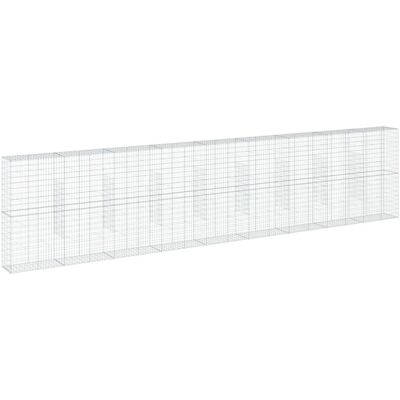 vidaXL Gabion Basket with Cover 900x50x200 cm - Gabion Basket vidaXL Gabion Basket with Cover 900x50x200 cm - Gabion Basket