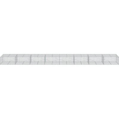 vidaXL Verzinktes Eisen Gabionenkorb 800x100x50 cm - Gabion Typ vidaXL Verzinktes Eisen Gabionenkorb 800x100x50 cm - Gabion Typ