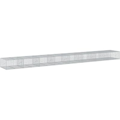 vidaXL Galwanizowana żelazna kosz gabion 800x100x50 cm - Typ gabionu vidaXL Galwanizowana żelazna kosz gabion 800x100x50 cm - Typ gabionu