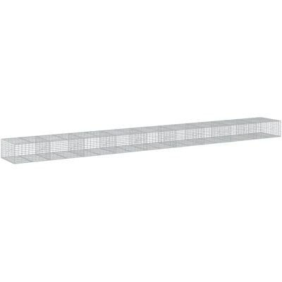 vidaXL Gegalvaniseerd ijzeren gabionenmand 900x100x50 cm vidaXL Gegalvaniseerd ijzeren gabionenmand 900x100x50 cm