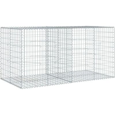 vidaXL Gegalvaniseerd ijzeren gabionenmand 200x100x100 cm vidaXL Gegalvaniseerd ijzeren gabionenmand 200x100x100 cm