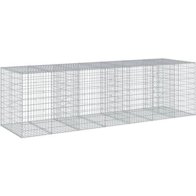 vidaXL Gegalvaniseerd ijzeren gabionenmand 350x100x100 cm - Tuinontwerp vidaXL Gegalvaniseerd ijzeren gabionenmand 350x100x100 cm - Tuinontwerp