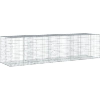vidaXL 663277 Panier de gabion en fer galvanisé - Décoration extérieure - Publicité vidaXL 663277 Panier de gabion en fer galvanisé - Décoration extérieure - Publicité