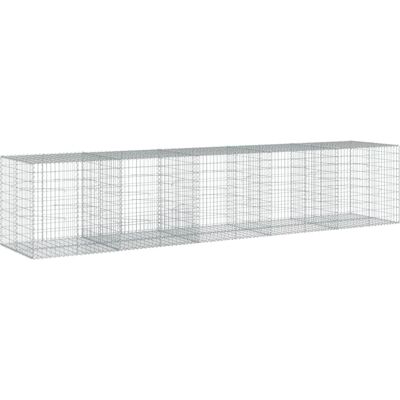 vidaXL Galvaniseerde ijzeren gabionenmand 500x100x100 cm met deksel vidaXL Galvaniseerde ijzeren gabionenmand 500x100x100 cm met deksel