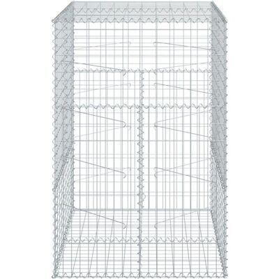 vidaXL Gegalvaniseerde ijzeren gabionemmer 100x100x150 cm - Gabionemmer vidaXL Gegalvaniseerde ijzeren gabionemmer 100x100x150 cm - Gabionemmer