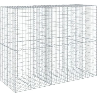 vidaXL Gabionenkorb mit Abdeckung 250x100x200cm - Gabion Hochbeet vidaXL Gabionenkorb mit Abdeckung 250x100x200cm - Gabion Hochbeet