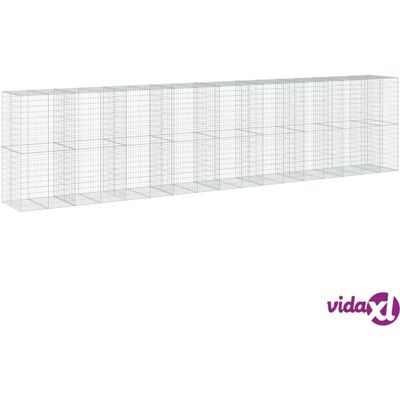 vidaXL Kivivallin kori suojuksella - 850x100x200 cm - Puutarha ja ulkona vidaXL Kivivallin kori suojuksella - 850x100x200 cm - Puutarha ja ulkona
