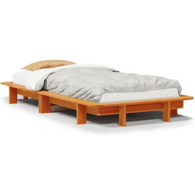 vidaXL Bettgestell 100x200cm - Massives Kiefernholz Support vidaXL Bettgestell 100x200cm - Massives Kiefernholz Support