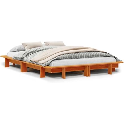 vidaXL Bettrahmen - 135x190 cm - Rustikal Modernes Design vidaXL Bettrahmen - 135x190 cm - Rustikal Modernes Design