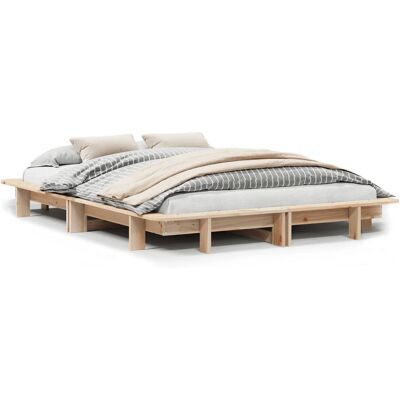 vidaXL Bed Frame Natuur 120x190 cm - Bedtype vidaXL Bed Frame Natuur 120x190 cm - Bedtype