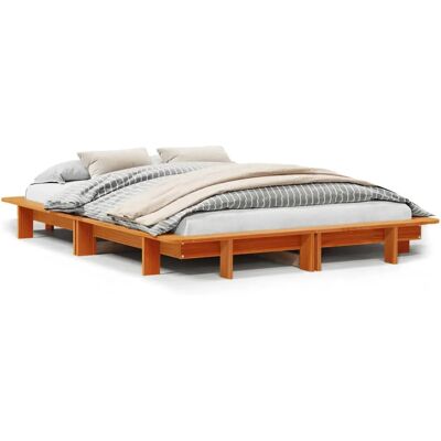 vidaXL Bedframe - 120x190 cm - Modern minimalistisch - Massief dennenhout vidaXL Bedframe - 120x190 cm - Modern minimalistisch - Massief dennenhout